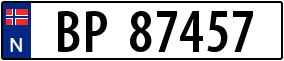 Truck License Plate